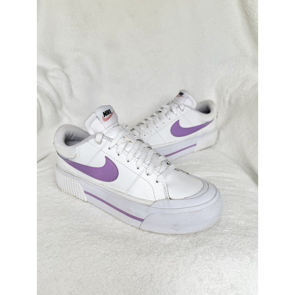Nike Court Legacy Lift White Rush Fuchsia Women’s Shoes Size 7.5 DM7590-103